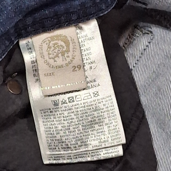 Diesel Industry Safado-R Regular Slim Straight Distressed Denim Jeans W29 L32 - Picture 11 of 16